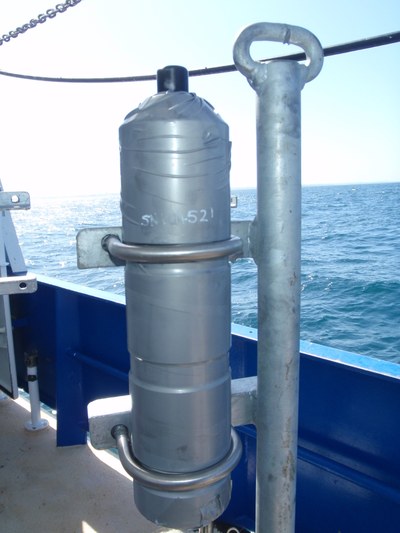 Perth shallow mooring, actual stanchion configuration